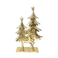 Декоративная композиция Зимняя сказка, металл, золото, FA42-32 - вид 2 миниатюра