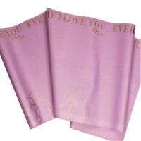 Пленка матовая Love You, 50 см х 10 м, сиреневый - вид 1 миниатюра