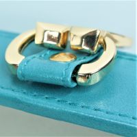 Коробка-органайзер с откидной крышкой, 31 х 22 х 17 см, экокожа, бирюзовый, Z8-5 - вид 3 миниатюра