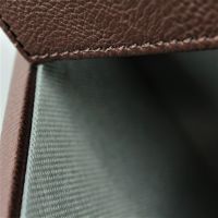 Коробка-органайзер с крышкой, 37 х 27,5 х 24,5 см, экокожа, шоколад, Z8-6 - вид 3 миниатюра