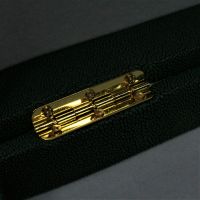 Коробка-органайзер с откидной крышкой, 25,5 х 12,5 х 7,5 см, экокожа, темно-зеленый, Z8-7 - вид 1 миниатюра
