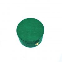 Коробка-органайзер с откидной крышкой, h15 х d24,5 см, экокожа, темно-зеленый, Z8-12 - вид 5 миниатюра