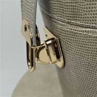 Коробка-органайзер с откидной крышкой, h15 х d24,5 см, экокожа, серый, Z8-12 - вид 2 миниатюра