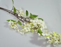Яблоня ветка искусственная 95 см, белый, W108-4 - вид 1 миниатюра