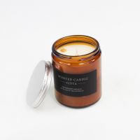Свеча в стекле с крышкой, h8.5 см, W112-13 - вид 1 миниатюра