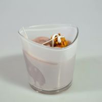 Свеча цветная в стекле, h7 см, W112-14 - вид 1 миниатюра