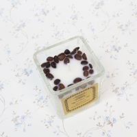 Свеча в стекле Кофе h7.5 х 7 х 7 см, FA18-9 - вид 1 миниатюра