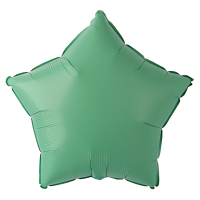Шар фольгированный Звезда 45 см, пастель Matte Green