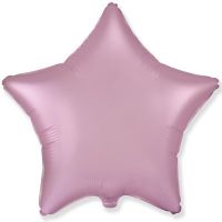 Шар фольгированный Звезда 45 см, сатин Pink