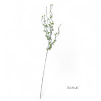 Ветка декоративная с бусинами Капли h72 см, серебро, FA61-2 - вид 1 миниатюра