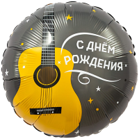 Шар фольгированный С ДР Гитара 18" - вид 1 миниатюра