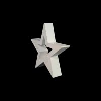 Гипсовая фигурка Звезда h11 см, белый - вид 1 миниатюра