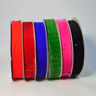 Лента бархатная 4 см х 50 ярдов, W10-8(с) - вид 1 миниатюра
