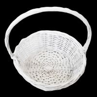 Корзина d37 х h15 см, №4, круглая, белый, W69-6 - вид 1 миниатюра