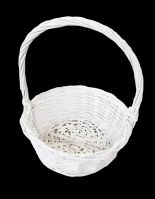 Корзина d25 х h11 см, №2, круглая, белый, W69-6 - вид 1 миниатюра