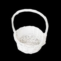 Корзина d20 х h10 см, №1, круглая, белый, W69-6 - вид 1 миниатюра