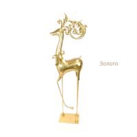 Фигура декоративная Олень новогодний h125 см, металл, FA42-19 - вид 3 миниатюра