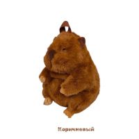 Мягкая игрушка-рюкзак Капибара h32 х 27 см, FA4-20 - вид 2 миниатюра
