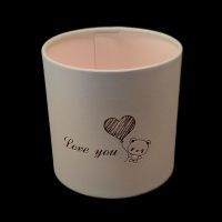 Коробка цилиндр с рисунком Love you Медвежонок, d12 х h11.5 см - вид 7 миниатюра