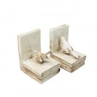 Подставка под книги Птица, комплект из 2 шт, 11 х h18,5 см, полистоун, W26-37 - вид 2 миниатюра