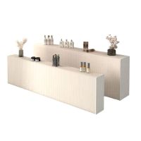 Стол-подставка складной из картона h60 х 29.5 х 150(300) см, молочный, FA49-13