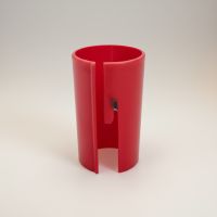 Резак для бумаги пластиковый 9.8 х 6 см, красный - вид 3 миниатюра