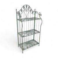 Подставка металлическая для цветов Стеллаж на 3 полки h125 х 59 х 30 см, оливковый, FA59-2