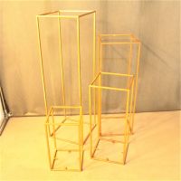 Каркас для цветочных композиций, набор из 4 шт, металл, матовое золото, Z9-11 - вид 1 миниатюра