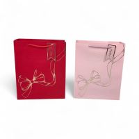 Сумка бумажная 32 х 26 х 12 см, Бантик, 12 шт, FA55-13