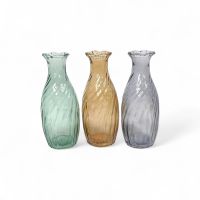 Ваза стеклянная Спираль h23 х d5(7) см, FA58-5