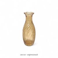 Ваза стеклянная Спираль h23 х d5(7) см, FA58-5 - вид 2 миниатюра