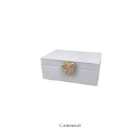 Шкатулка стеклянная ПРЕМИУМ h10 х 24 х 16.5 см, FA62-11 - вид 3 миниатюра