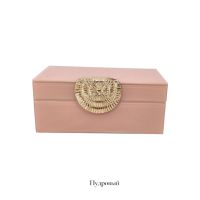 Шкатулка стеклянная ПРЕМИУМ h8 х 19 х 11 см, FA62-12 - вид 1 миниатюра