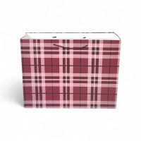 Сумка бумажная горизонтальная 36 х 47 х 15 см, Клетка , 12 шт, FA55-77 - вид 1 миниатюра