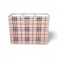 Сумка бумажная горизонтальная 36 х 47 х 15 см, Клетка , 12 шт, FA55-77 - вид 2 миниатюра