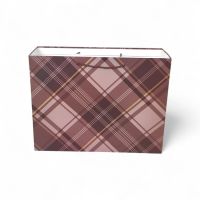 Сумка бумажная горизонтальная 36 х 47 х 15 см, Клетка , 12 шт, FA55-77 - вид 3 миниатюра