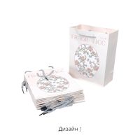 Сумка бумажная 32 х 26 х 12 см, Цветочный аромат, 12 шт, FA55-12 - вид 2 миниатюра