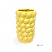 Ваза керамическая Лимоны h25 х d12 см, желтый, FA60-36 - вид 1 миниатюра