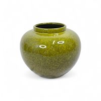Ваза керамическая Гранит h16 х d9 см, желто-зеленый, FA60-18 - вид 1 миниатюра