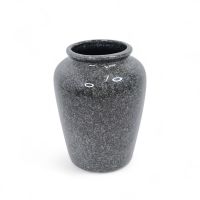 Ваза керамическая Гранит h20 х d9 см, серый, FA60-22