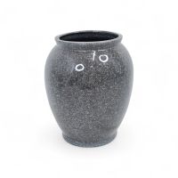 Ваза керамическая Гранит h23 х d12 см, серый, FA60-23