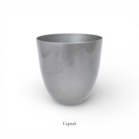 Кашпо пластиковое Металлик d32 х h33 см, FA57-25 - вид 2 миниатюра