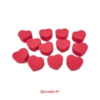 Коробка Сердце Дизайн h5 х 11 х 10 см, комплект из 12 шт, красный, FA54-5 - вид 1 миниатюра