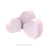 Коробка Сердце с тиснением, набор из 3 шт, FA54-6 - вид 3 миниатюра