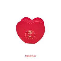 Коробка Сердце с розой h11.5 х 13 х 8.5 см, FA54-27 - вид 1 миниатюра