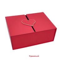 Коробка прямоугольная магнитная Сердце h8 х 23 х 19 см, FA54-9/12 - вид 1 миниатюра