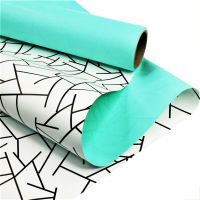 Пленка матовая двухсторонняя Origami, 50 см х 10 м, тиффани - вид 1 миниатюра