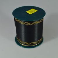 Лента атласная траурная 10 см x 10 м - вид 1 миниатюра