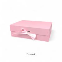 Коробка прямоугольная складная с бантом h9 х 28 х 20 см, FA54-15 - вид 1 миниатюра