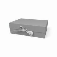 Коробка прямоугольная складная с бантом h9 х 28 х 20 см, FA54-15 - вид 2 миниатюра